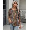 imageZeagoo 34 Length Sleeve Women Tops Crew Neck Blouses Dressy Casual Summer T Shirts Loose Fit Business Work ClothesMz721