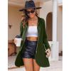 imageZeagoo Womens Long Zip Up Hoodie Lightweight Oversized Tunic Sweatshirt Open Front Cardigan Jacket with PocketsAfleece Fabricarmy Green