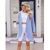imageZeagoo Womens Long Zip Up Hoodie Lightweight Oversized Tunic Sweatshirt Open Front Cardigan Jacket with PocketsAfleece Fabriclight Gray