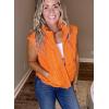 imageZeagoo Womens Puffer Vest Ladies Sleeveless Zip Up Outerwear Warm Puffer Lightweight Down all Winter Jackets Coats 2024Burnt Orange