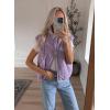 imageZeagoo Womens Puffer Vest Ladies Sleeveless Zip Up Outerwear Warm Puffer Lightweight Down all Winter Jackets Coats 2024Lilac