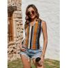 imageZeagoo Womens Tank Tops Sleeveless V Neck Casual Side Ruched Drawstring Summer ShirtsSblack Khaki