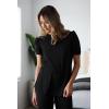 imageZeagoo Blouse for Women Dressy Casual Puff Short Sleeve Boho Tops Fashion Floral Crew Neck Tunic Shirts Summer ClothesBlack