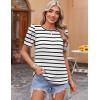 imageZeagoo Blouse for Women Dressy Casual Puff Short Sleeve Boho Tops Fashion Floral Crew Neck Tunic Shirts Summer ClothesTw602