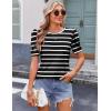 imageZeagoo Blouse for Women Dressy Casual Puff Short Sleeve Boho Tops Fashion Floral Crew Neck Tunic Shirts Summer ClothesTw876