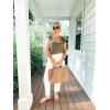 imageZeagoo Womens Summer Casual V Neck Cap Sleeve Tank Tops Guipure Lace Shirt BlouseArmy Green