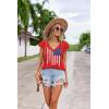 imageZeagoo Womens Summer Casual V Neck Cap Sleeve Tank Tops Guipure Lace Shirt BlouseKt11