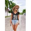 imageZeagoo Womens Summer Casual V Neck Cap Sleeve Tank Tops Guipure Lace Shirt BlouseKt187