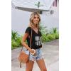 imageZeagoo Womens Summer Casual V Neck Cap Sleeve Tank Tops Guipure Lace Shirt BlouseKt187