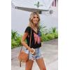 imageZeagoo Womens Summer Casual V Neck Cap Sleeve Tank Tops Guipure Lace Shirt BlouseKt243