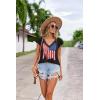 imageZeagoo Womens Summer Casual V Neck Cap Sleeve Tank Tops Guipure Lace Shirt BlouseKt243