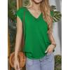 imageZeagoo Womens Summer Casual V Neck Cap Sleeve Tank Tops Guipure Lace Shirt BlouseOasis