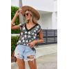 imageZeagoo Womens Summer Casual V Neck Cap Sleeve Tank Tops Guipure Lace Shirt BlousePat2