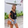 imageZeagoo Womens Summer Casual V Neck Cap Sleeve Tank Tops Guipure Lace Shirt BlousePat4