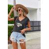 imageZeagoo Womens Summer Casual V Neck Cap Sleeve Tank Tops Guipure Lace Shirt BlousePat5