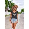 imageZeagoo Womens Summer Casual V Neck Cap Sleeve Tank Tops Guipure Lace Shirt BlousePat5