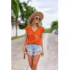 imageZeagoo Womens Summer Casual V Neck Cap Sleeve Tank Tops Guipure Lace Shirt BlouseZm5