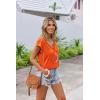 imageZeagoo Womens Summer Casual V Neck Cap Sleeve Tank Tops Guipure Lace Shirt BlouseZm5