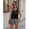 imageZeagoo Womens Tank Tops Crewneck Loose Fit Basic Business Casual Summer Sleeveless Shirts Blouse SXXLBlack
