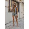 imageZeagoo Womens Tank Tops Crewneck Loose Fit Basic Business Casual Summer Sleeveless Shirts Blouse SXXLBlack Orange Stripe