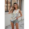 imageZeagoo Womens Tank Tops Crewneck Loose Fit Basic Business Casual Summer Sleeveless Shirts Blouse SXXLGreen Leaf