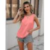 imageZeagoo Womens Tank Tops Crewneck Loose Fit Basic Business Casual Summer Sleeveless Shirts Blouse SXXLPink