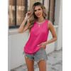imageZeagoo Womens Tank Tops Crewneck Loose Fit Basic Business Casual Summer Sleeveless Shirts Blouse SXXLRose Red