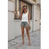imageZeagoo Womens Tank Tops Crewneck Loose Fit Basic Business Casual Summer Sleeveless Shirts Blouse SXXLWhite