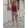 imageZeagoo Womens Tank Tops Crewneck Loose Fit Basic Business Casual Summer Sleeveless Shirts Blouse SXXLWine Red