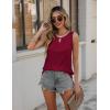 imageZeagoo Womens Tank Tops Crewneck Loose Fit Basic Business Casual Summer Sleeveless Shirts Blouse SXXLWine Red