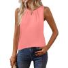 imageZeagoo Womens Tank Tops Crewneck Loose Fit Basic Business Casual Summer Sleeveless Shirts Blouse SXXLPink