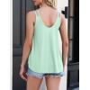 imageZeagoo Flowy Tank Tops for Women Spaghetti Strap Eyelet Embroidery Loose Fit V Neck Sleeveless Casual Summer Tank TopsMint Green