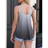 imageZeagoo Flowy Tank Tops for Women Spaghetti Strap Eyelet Embroidery Loose Fit V Neck Sleeveless Casual Summer Tank TopsOmbre Grey