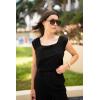 imageZeagoo Women Summer Tops Cute Square Neck Tank Tops Loose Dressy Casual Shirts Cap Sleeve Tunic TopsBlack