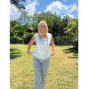 imageZeagoo Women Summer Tops Cute Square Neck Tank Tops Loose Dressy Casual Shirts Cap Sleeve Tunic TopsLight Blue