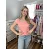 imageZeagoo Women Summer Tops Cute Square Neck Tank Tops Loose Dressy Casual Shirts Cap Sleeve Tunic TopsPink
