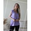 imageZeagoo Women Summer Tops Cute Square Neck Tank Tops Loose Dressy Casual Shirts Cap Sleeve Tunic TopsPurple