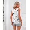 imageZeagoo Womens Summer Tank Tops V Neck Sleeveless Tops Casual Loose Fit Solid Floral Tanks Cute Basic Banded Cami ShirtsBf112