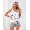 imageZeagoo Womens Summer Tank Tops V Neck Sleeveless Tops Casual Loose Fit Solid Floral Tanks Cute Basic Banded Cami ShirtsBf112