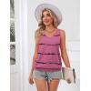 imageZeagoo Womens Summer Tank Tops V Neck Sleeveless Tops Casual Loose Fit Solid Floral Tanks Cute Basic Banded Cami ShirtsTw792