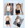 imageZeagoo Womens Tank Top Racerback Crowl Neck Casual Basic Ribbed Knit Fitted Sleeveless Shirts SXXLBeige Black White