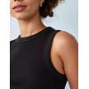 imageZeagoo Womens Tank Top Racerback Crowl Neck Casual Basic Ribbed Knit Fitted Sleeveless Shirts SXXLBlackwhite Black