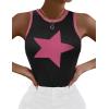 imageZeagoo Womens Tank Top Racerback Crowl Neck Casual Basic Ribbed Knit Fitted Sleeveless Shirts SXXLStar