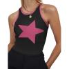 imageZeagoo Womens Tank Top Racerback Crowl Neck Casual Basic Ribbed Knit Fitted Sleeveless Shirts SXXLStar