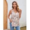 imageZeagoo Women Flowy Tank Tops Casual Summer Floral Tops Sexy Spaghetti Strap V Neck Sleeveless Tunic CamisolesButterfly Flower
