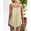 imageZeagoo Women Flowy Tank Tops Casual Summer Tops Sexy Tank Tops Spaghetti Strap V Neck Sleeveless Tunic Camisoles Dusty PinkApricot