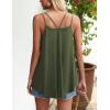 imageZeagoo Women Flowy Tank Tops Casual Summer Tops Sexy Tank Tops Spaghetti Strap V Neck Sleeveless Tunic Camisoles Dusty PinkArmy Green