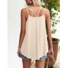 imageZeagoo Women Flowy Tank Tops Casual Summer Tops Sexy Tank Tops Spaghetti Strap V Neck Sleeveless Tunic Camisoles Dusty PinkBeige