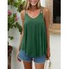 imageZeagoo Women Flowy Tank Tops Casual Summer Tops Sexy Tank Tops Spaghetti Strap V Neck Sleeveless Tunic Camisoles Dusty PinkDeep Green