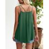 imageZeagoo Women Flowy Tank Tops Casual Summer Tops Sexy Tank Tops Spaghetti Strap V Neck Sleeveless Tunic Camisoles Dusty PinkDeep Green